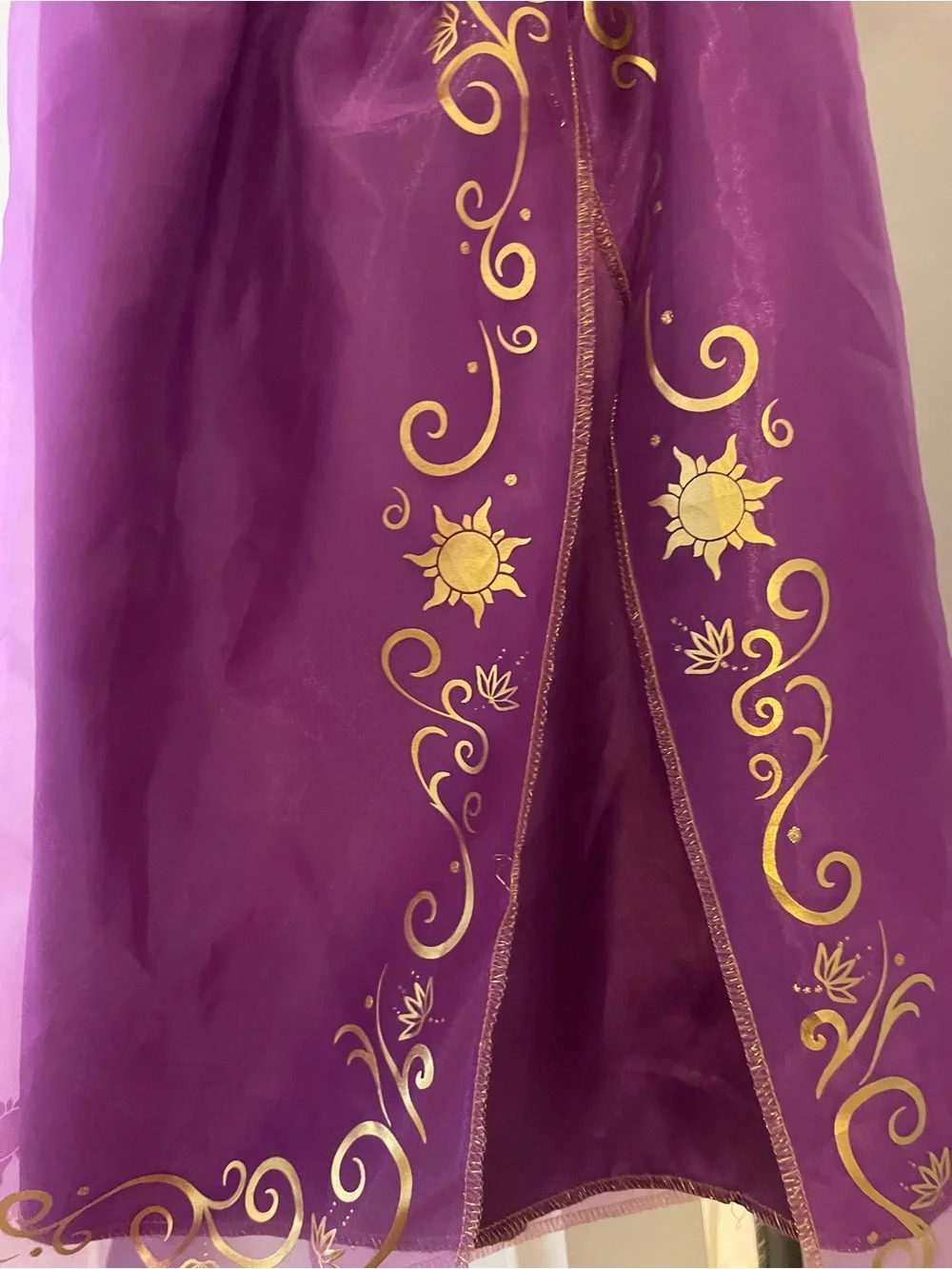 Disney’s Rapunzel Purple and Gold Princess Costume Dress size 4/6